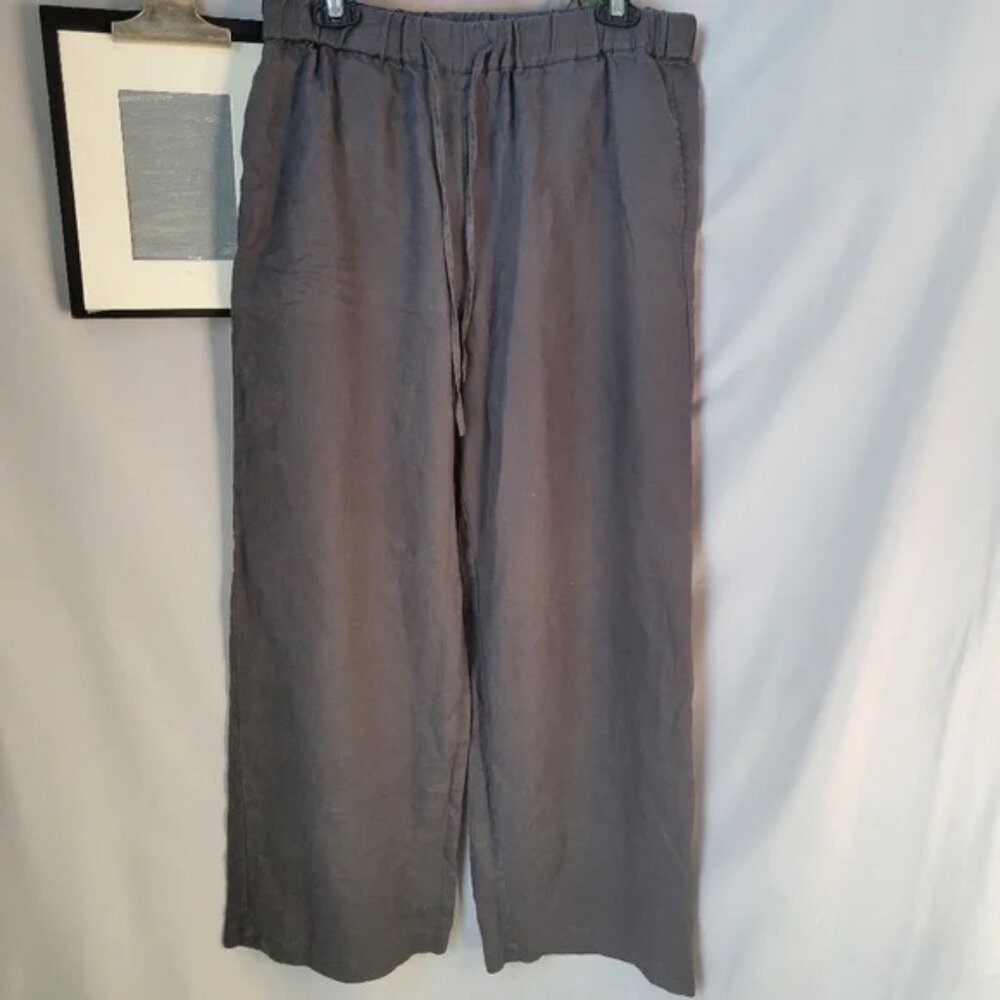 Muji Gray Wide Leg Pants